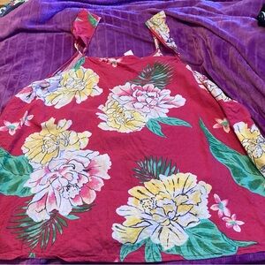 Floral Sleeveless Top - pink